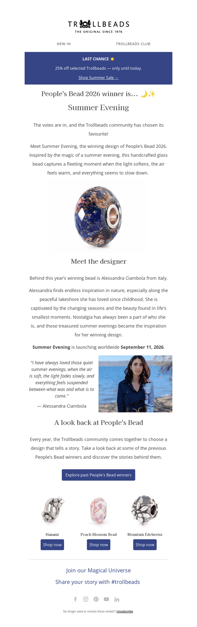 Trollbeads email from Fri, Aug 28, 2026