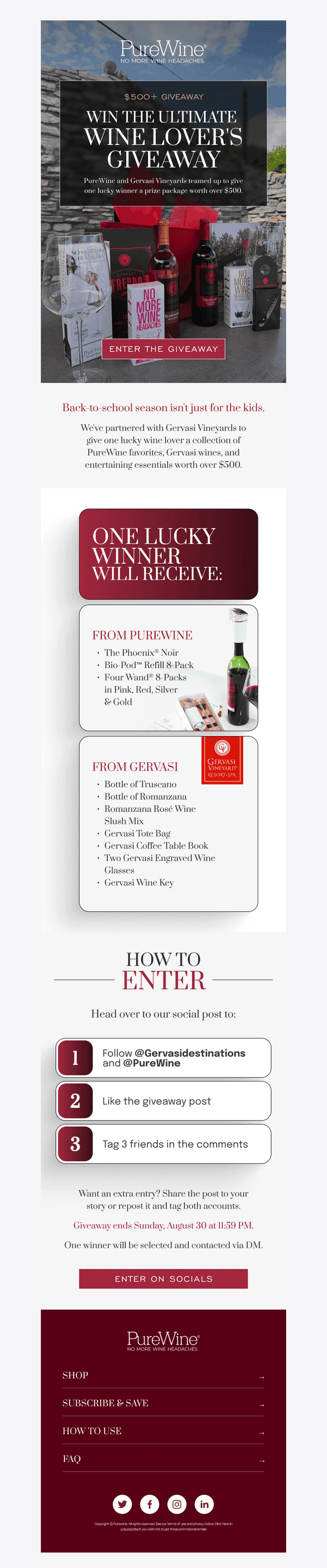 PureWine email from Fri, Aug 28, 2026