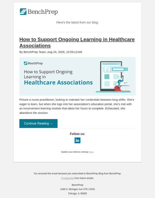 How to Support Ongoing Learning in Healthcare Associations