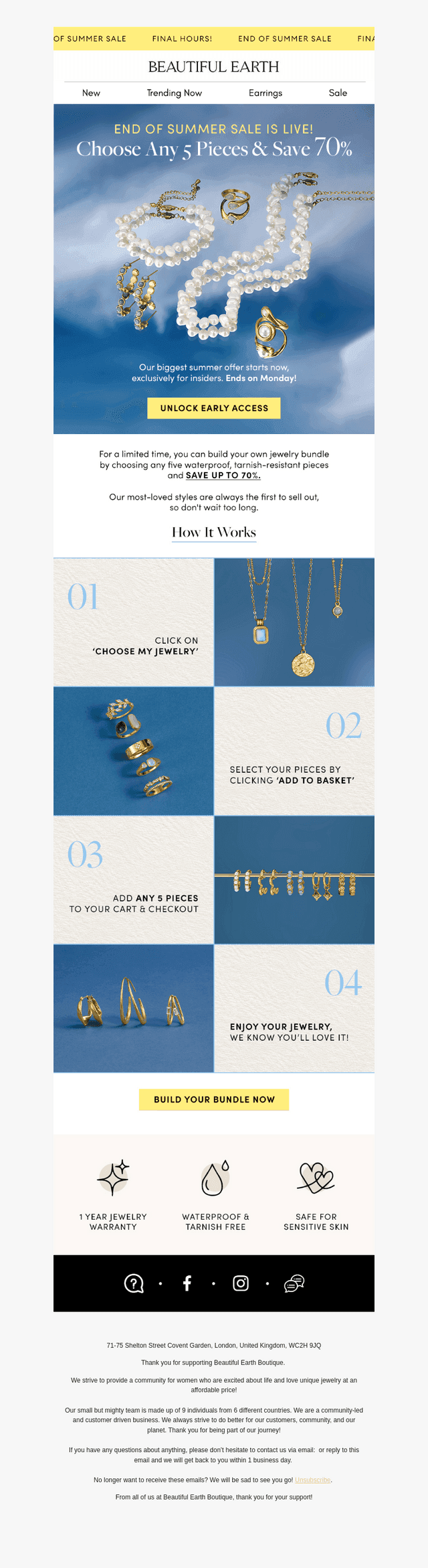 Beautiful Earth Boutique email from Fri, Aug 28, 2026