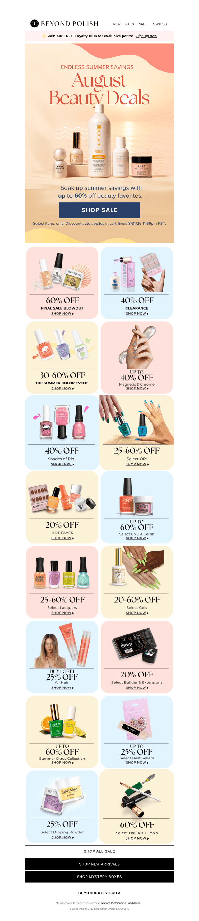 ⌛ August Deals Ending Soon! 💅