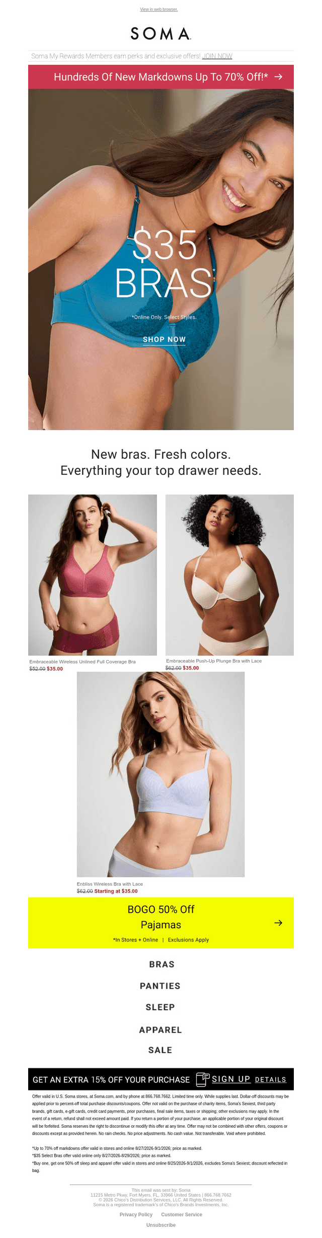 📌 ENDS TMRW! $35 BRAS