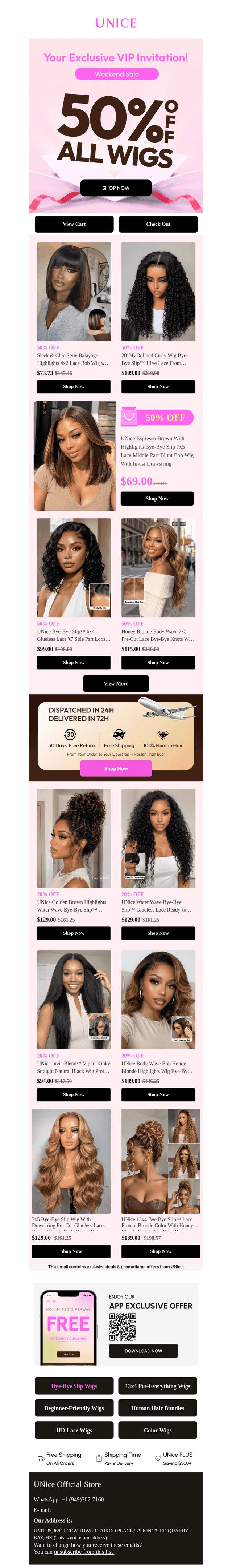 Lightweight, natural wigs from $69.