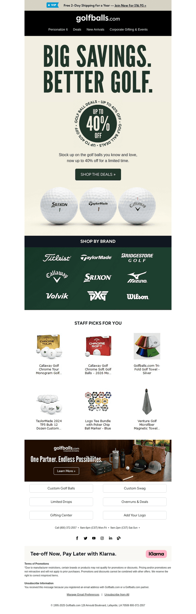 Golfballs email from Sat, Aug 29, 2026