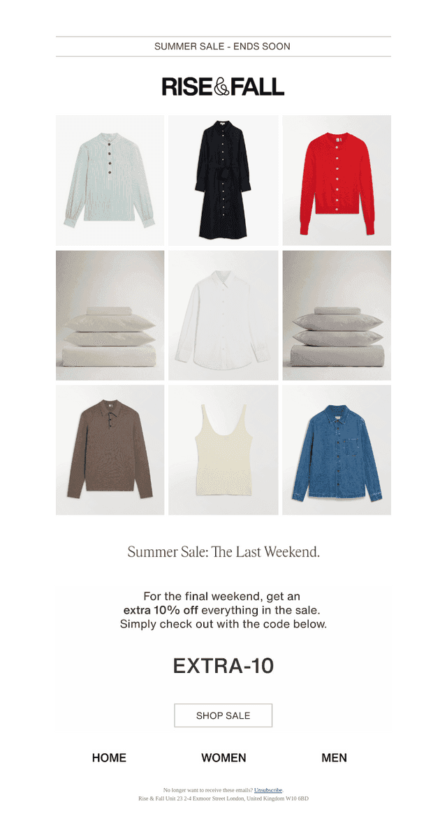 Final Weekend | The Summer Sale