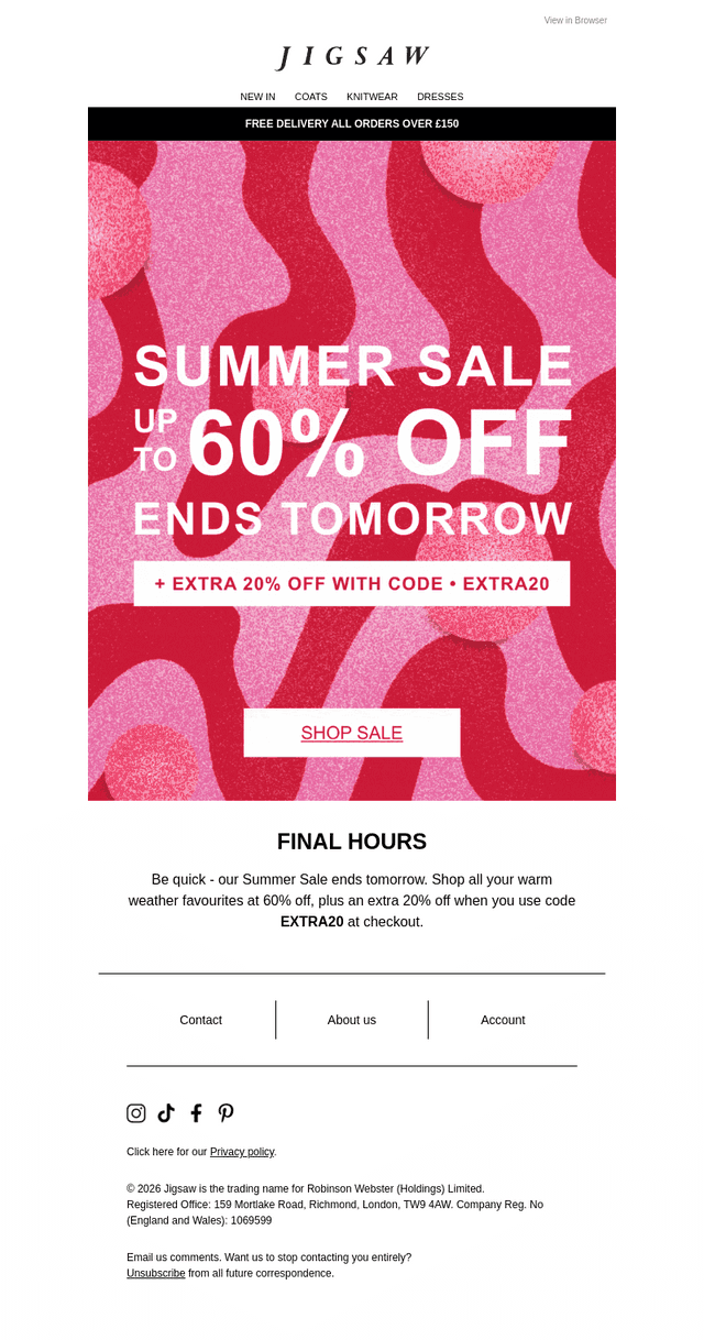 Jigsaw email from Sun, Aug 30, 2026