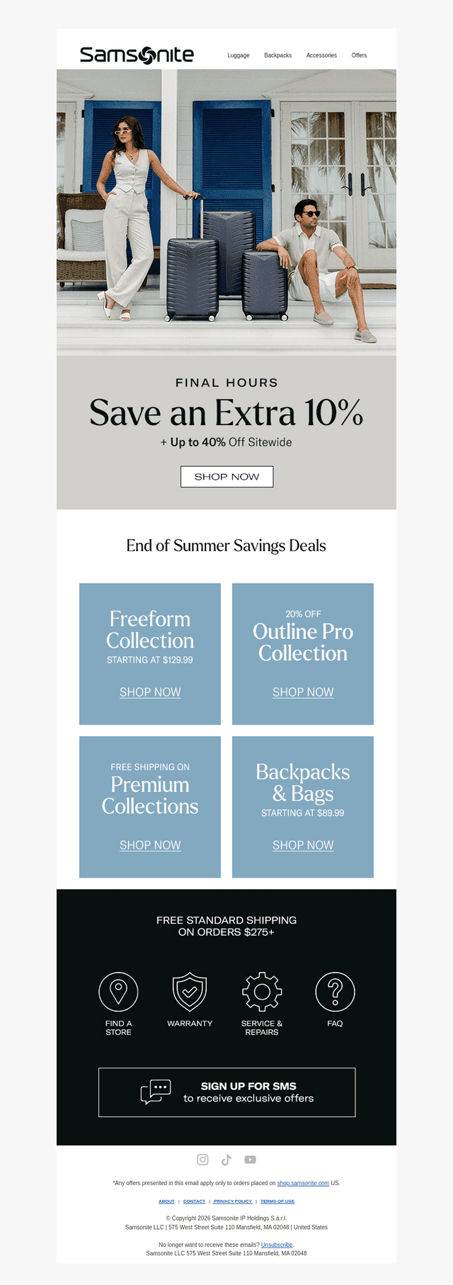 Final Day for Extra 10% Off Savings