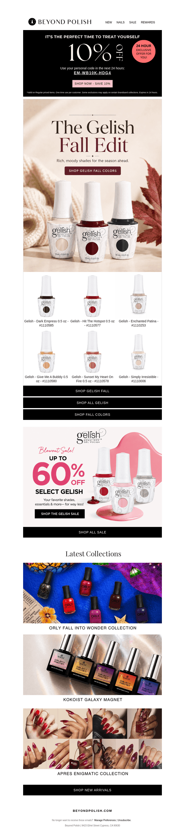 🍂 Gelish Fall Edit + Up to 60% Off 💗