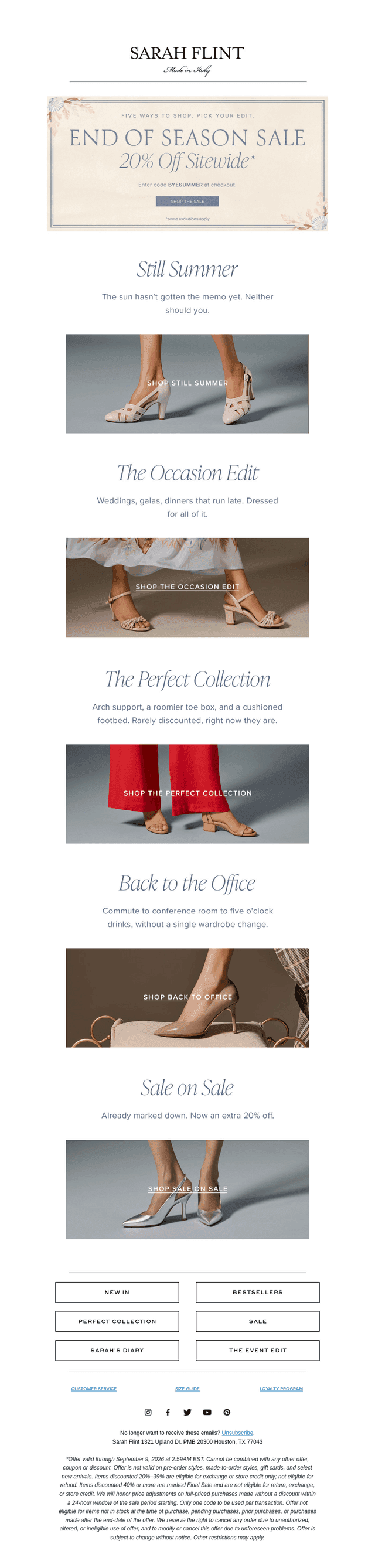 FYI: 20% Off Sitewide