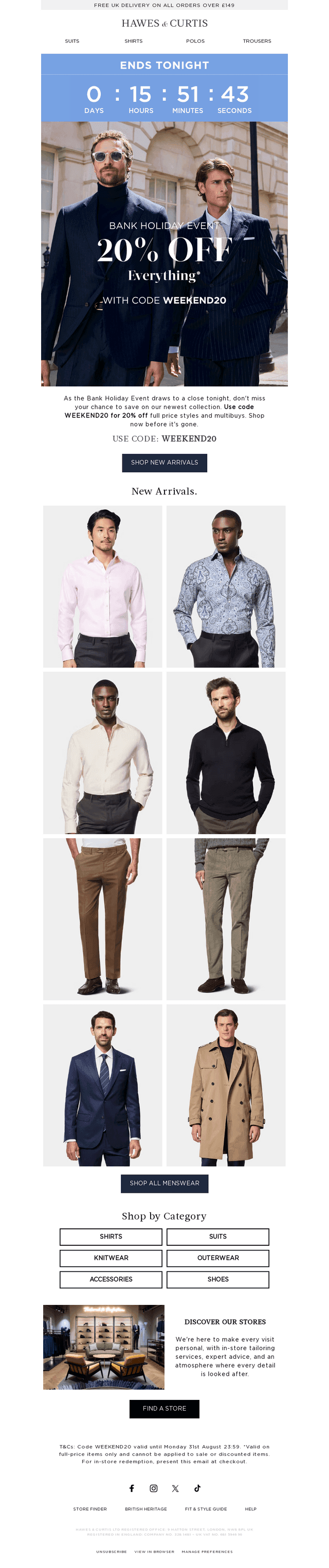 Ends Tonight | 20% Off Everything*