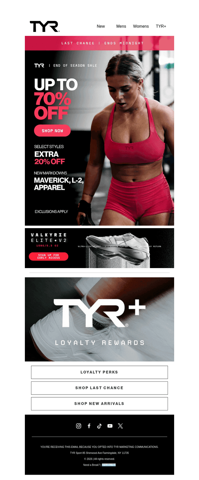 FINAL HOURS: Up to 70% Off Ends Tonight