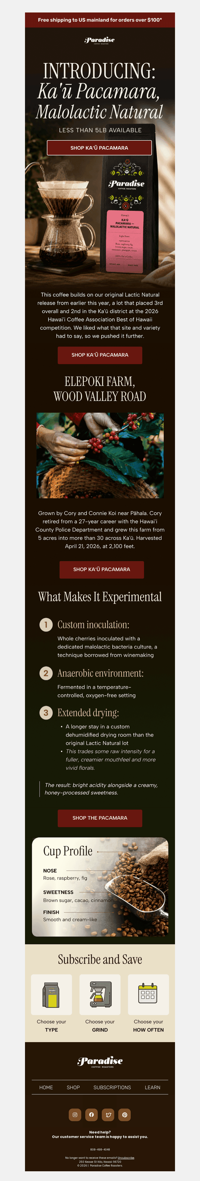 Introducing Ka‘ū Pacamara ☕