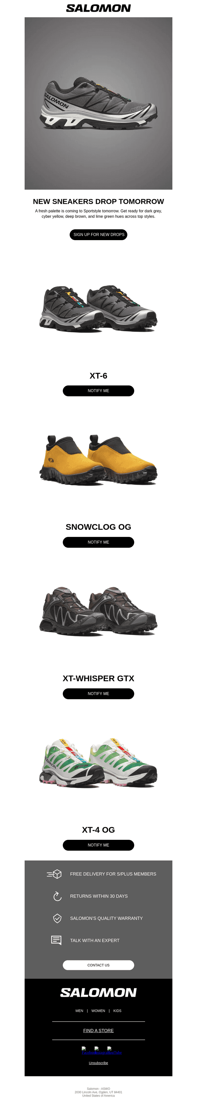 Salomon email from Mon, Aug 31, 2026