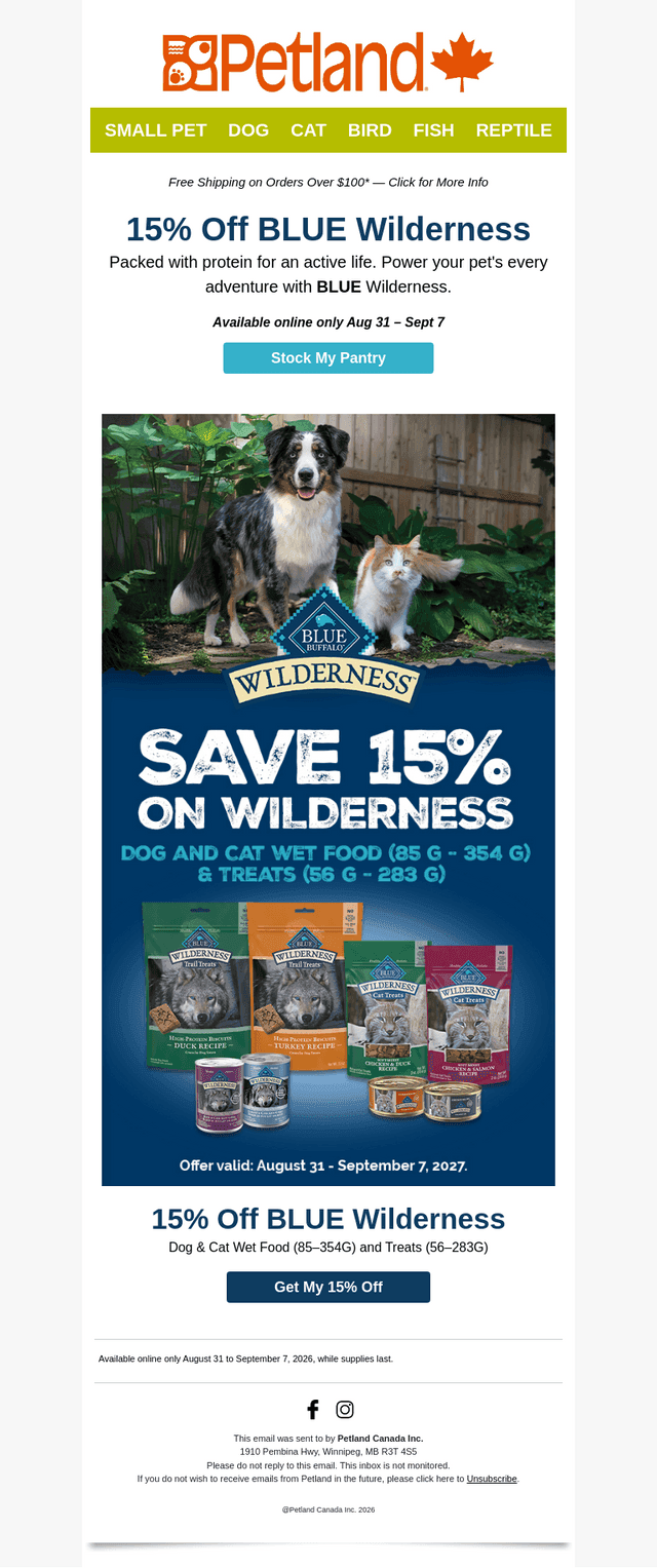 Save on BLUE Wilderness! 💙