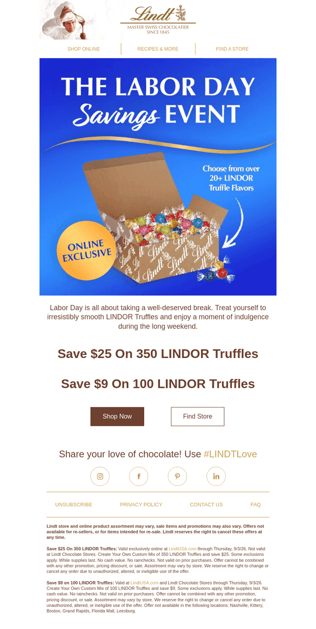 Refill your truffle stash with $25 OFF