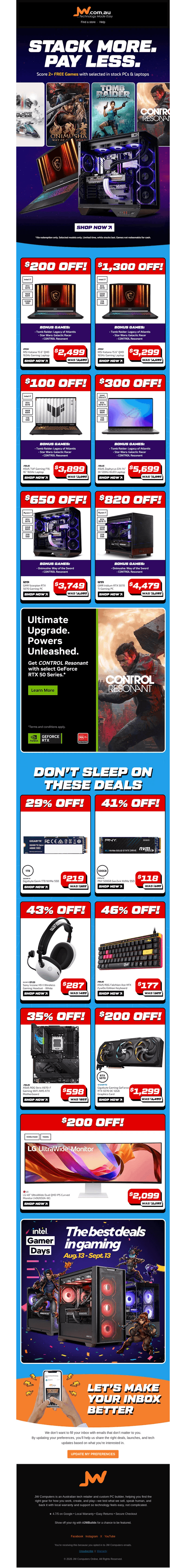 Get 2+ Free Games With Selected PCs & Laptops
