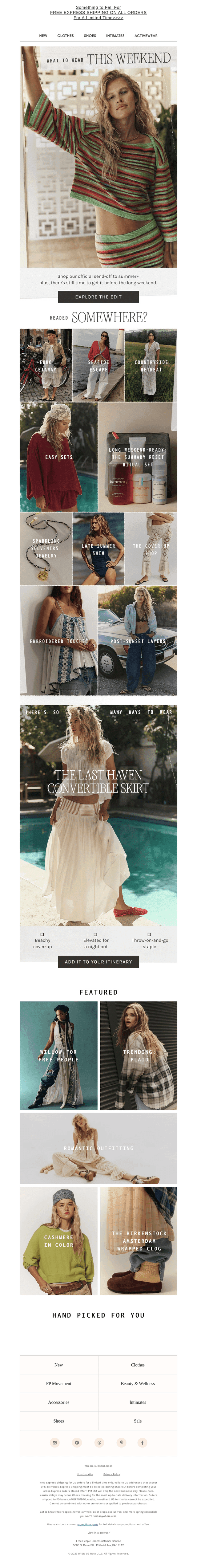The answer to your long weekend plans…