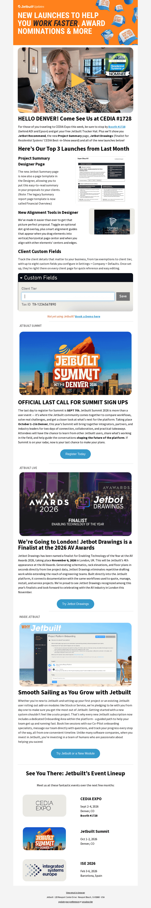Jetbuilt email from Tue, Sep 1, 2026