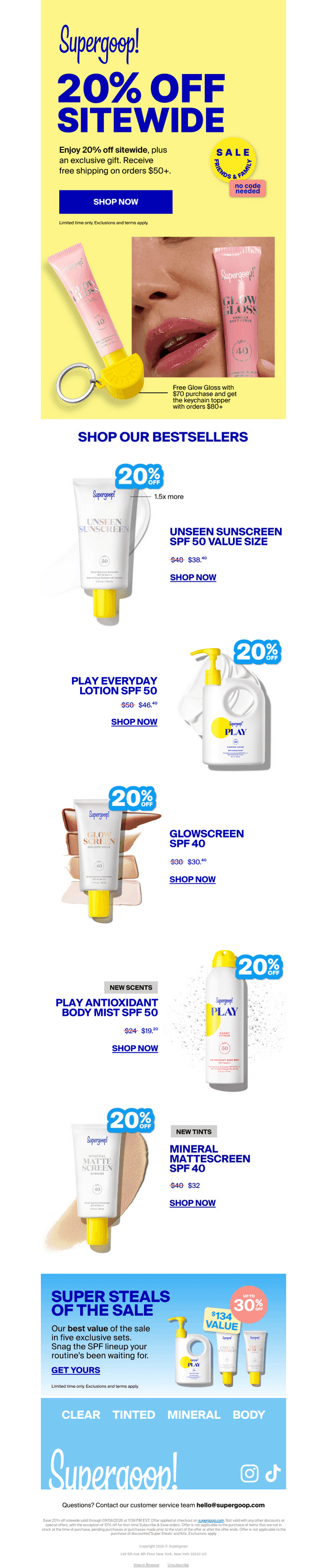 20% off sitewide starts NOW ☀️