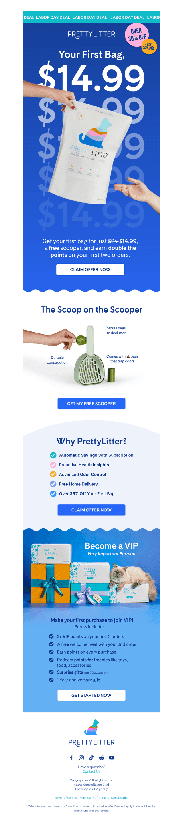 PrettyLitter email from Tue, Sep 1, 2026
