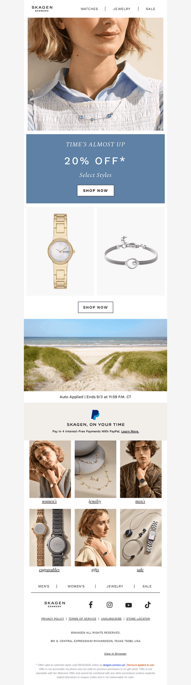 time's running out: 20% off