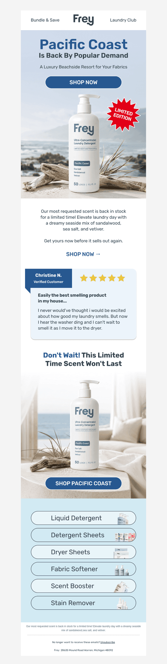 FREY email from Tue, Sep 1, 2026