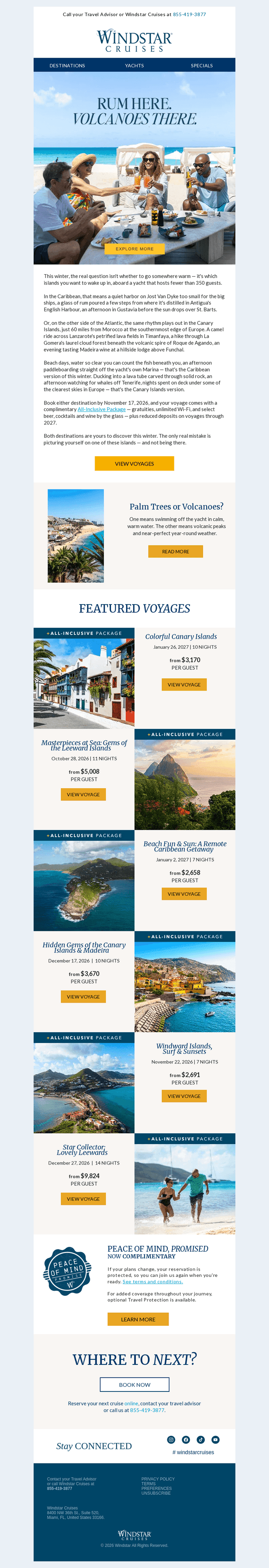 Windstar Cruises email from Tue, Sep 1, 2026