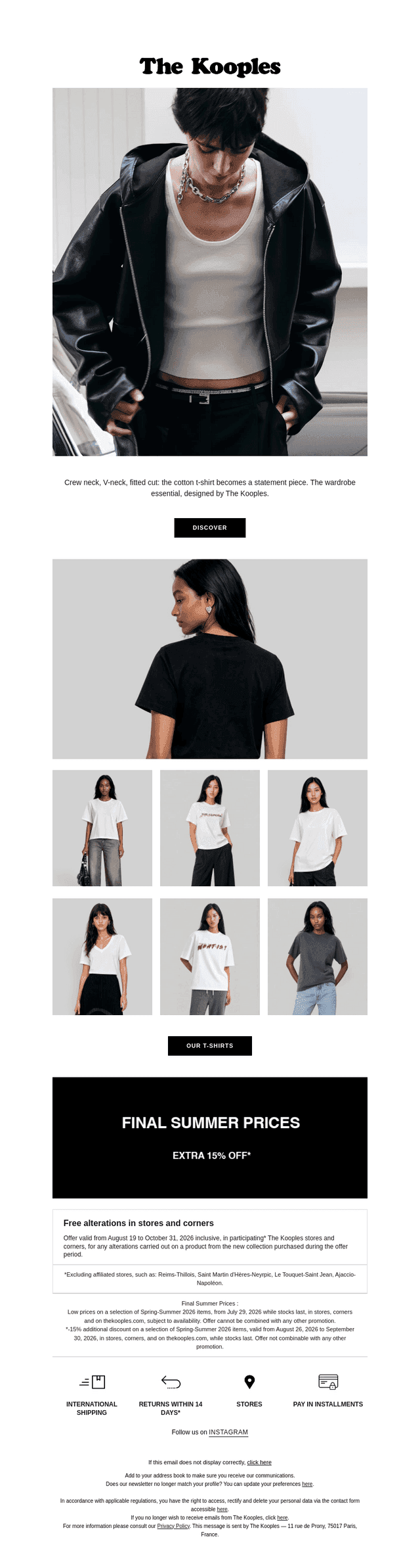 The basics. The T-shirts.