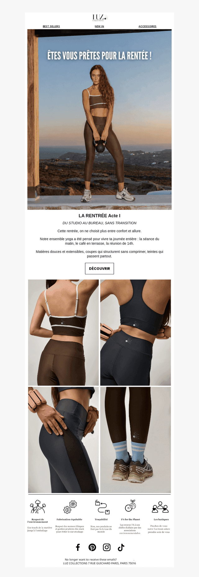 La rentrée a son uniforme 🧘‍♀️