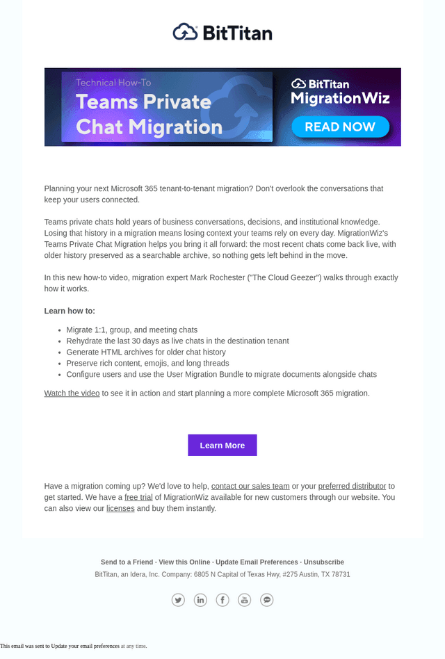 BitTitan email from Wed, Sep 2, 2026