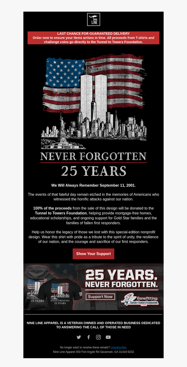 Last Chance. Never Forgotten.