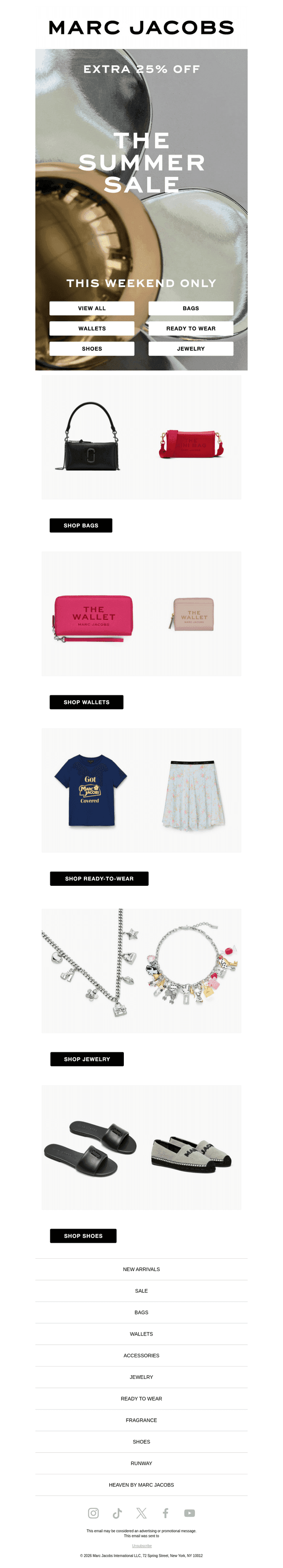 An Extra 25% Off Starts Now​