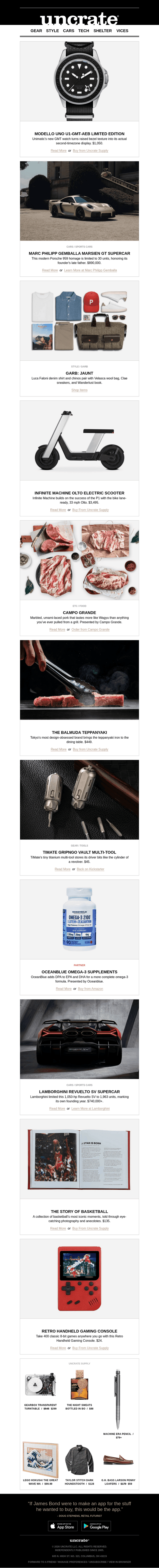 Modello Uno U1-GMT-AEB Limited Edition & more