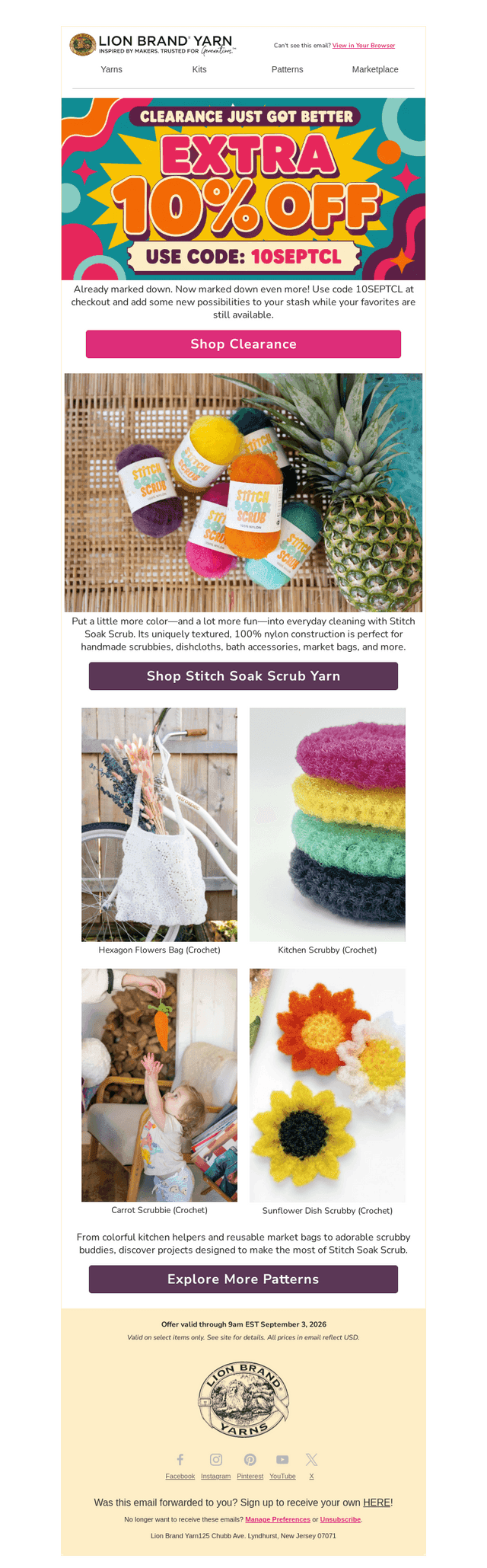 EXTRA 10% OFF Clearance Yarns!