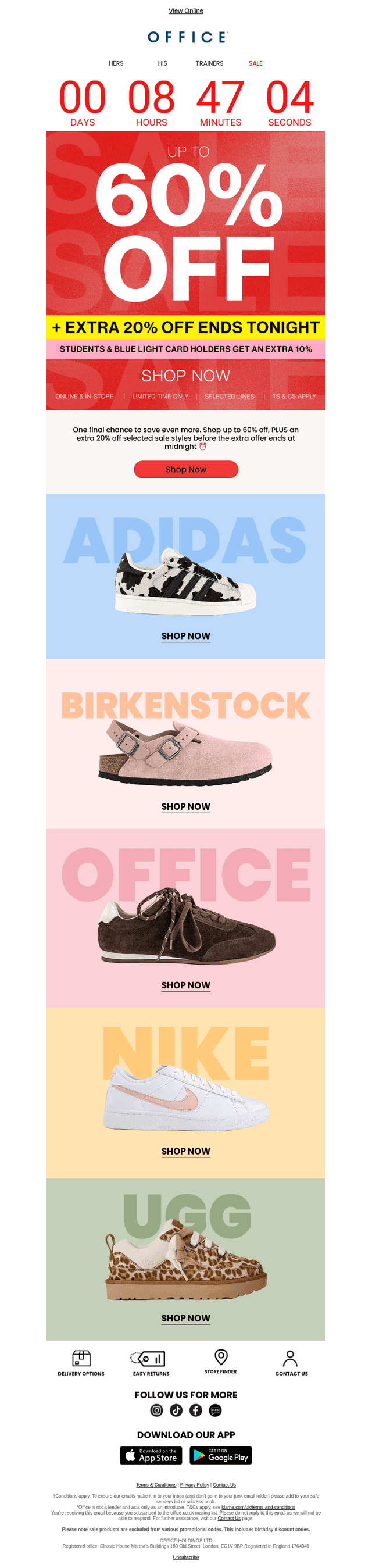 YOUR EXTRA 20% OFF? ALMOST GONE 👀