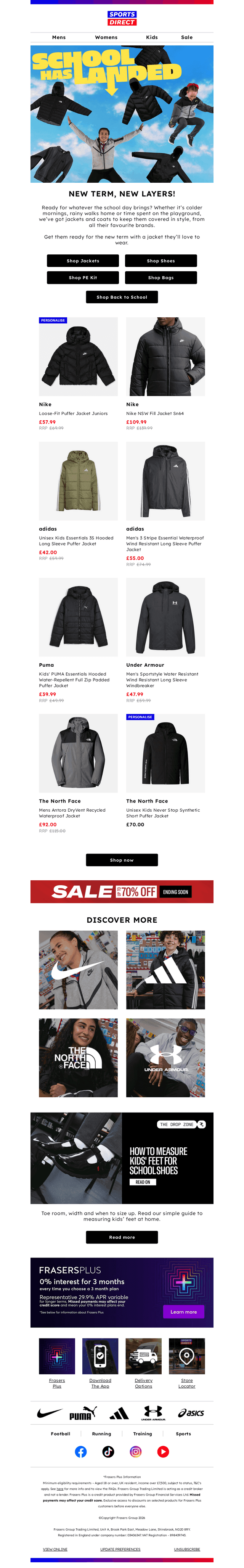 Sports Direct email from Wed, Sep 2, 2026