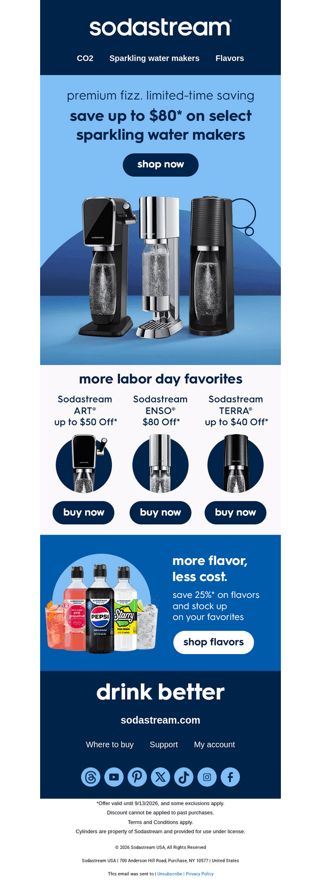 SodaStream email from Wed, Sep 2, 2026