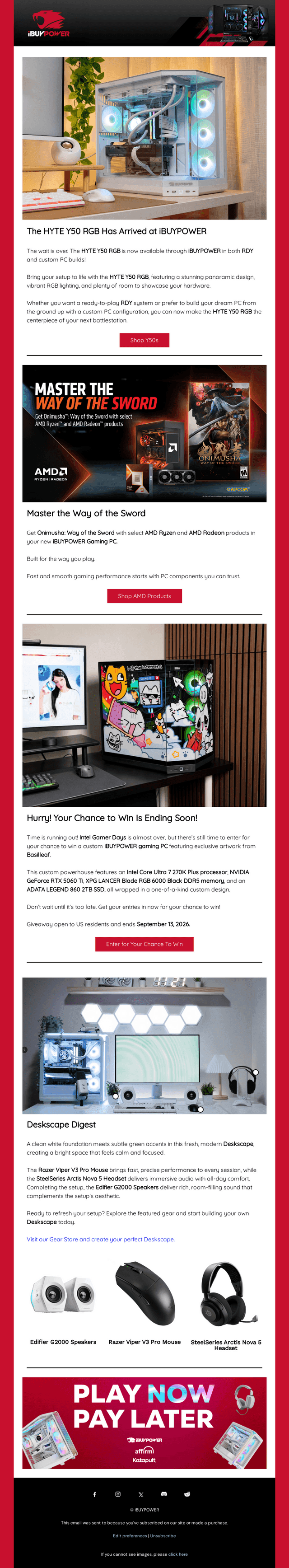 iBUYPOWER email from Thu, Sep 3, 2026