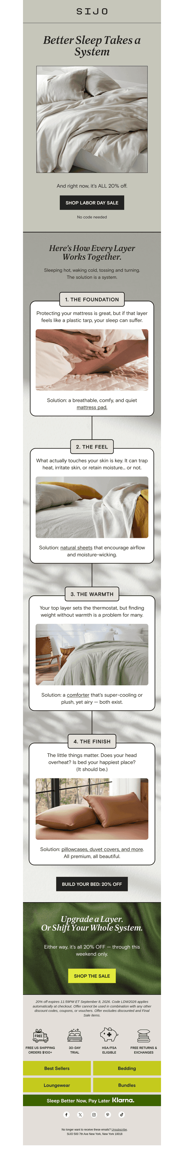 Build your best bed (20% OFF)