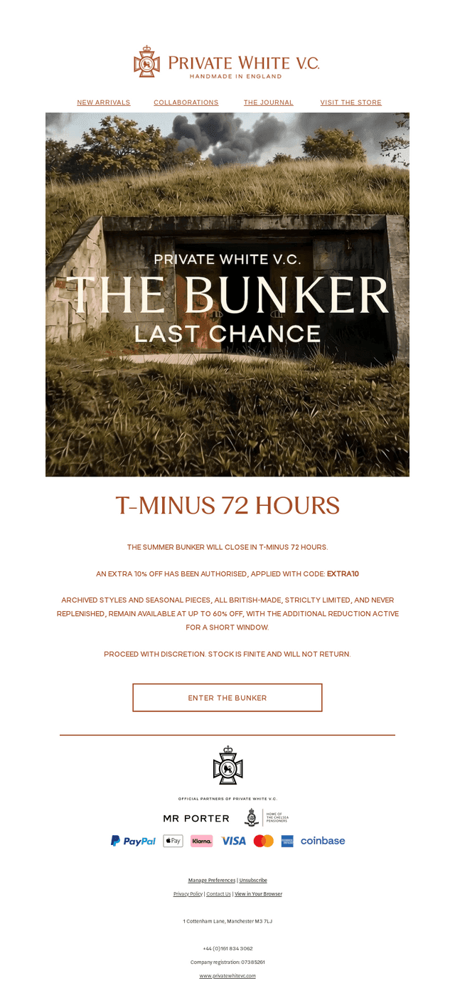 The Summer Bunker: Closing Soon