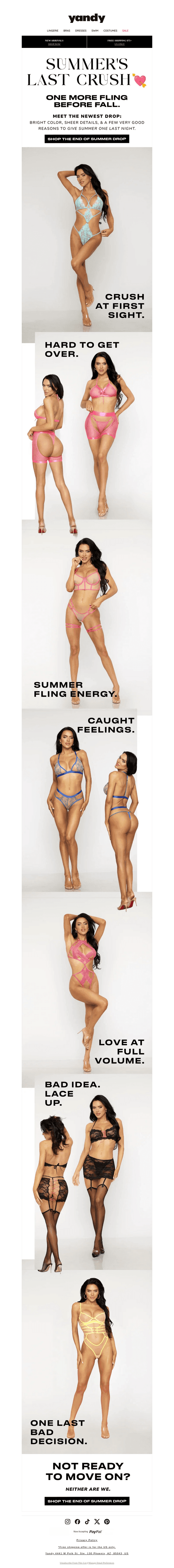 Yandy.com email from Thu, Sep 3, 2026