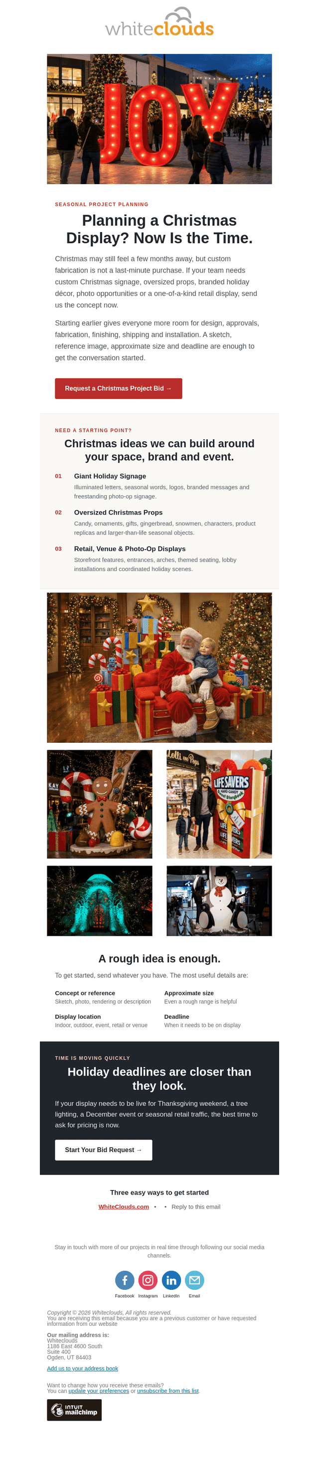 Christmas Projects Are Moving Fast — Now Is the Time