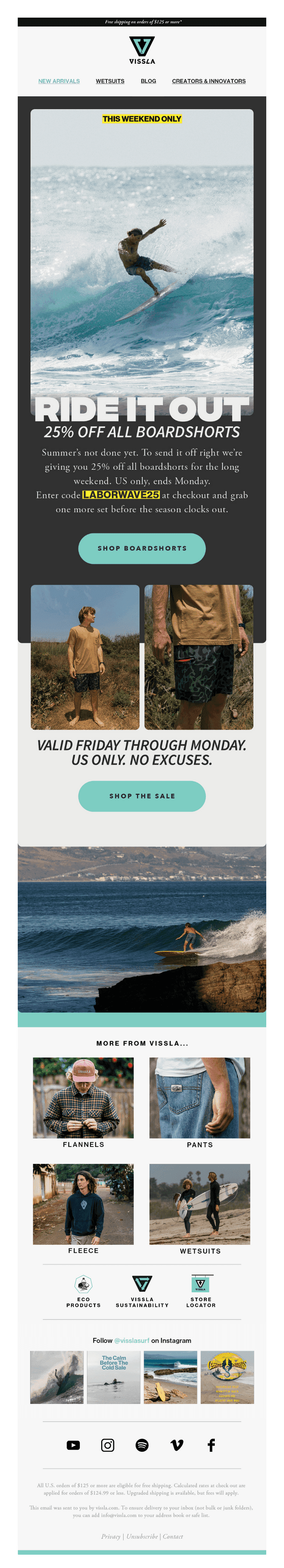 VISSLA email from Fri, Sep 4, 2026