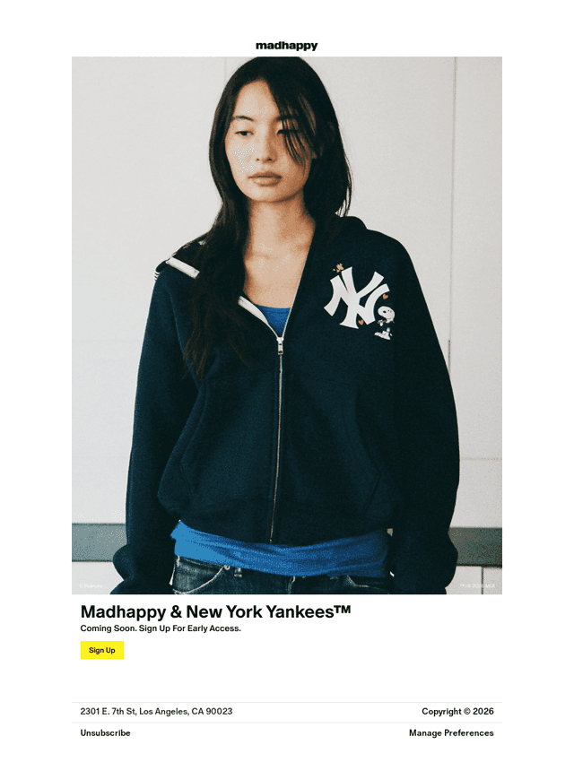 Madhappy email from Fri, Sep 4, 2026