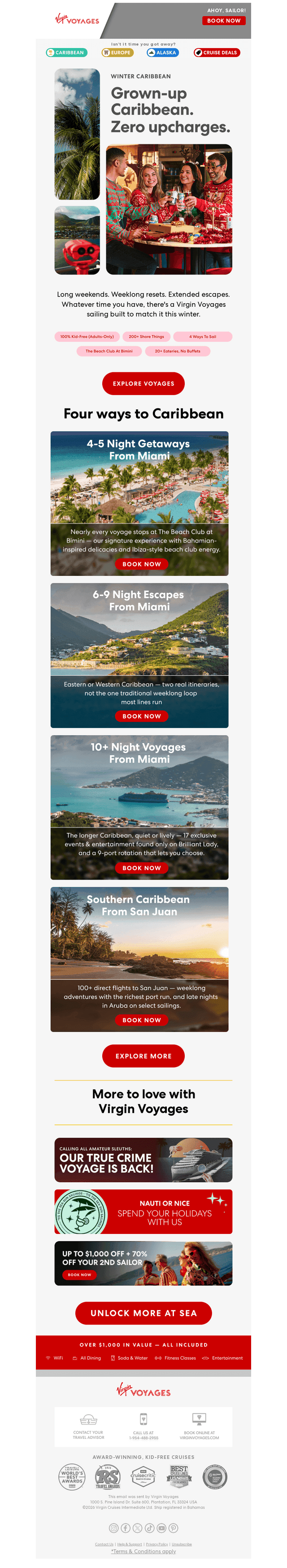 Virgin Voyages email from Fri, Sep 4, 2026