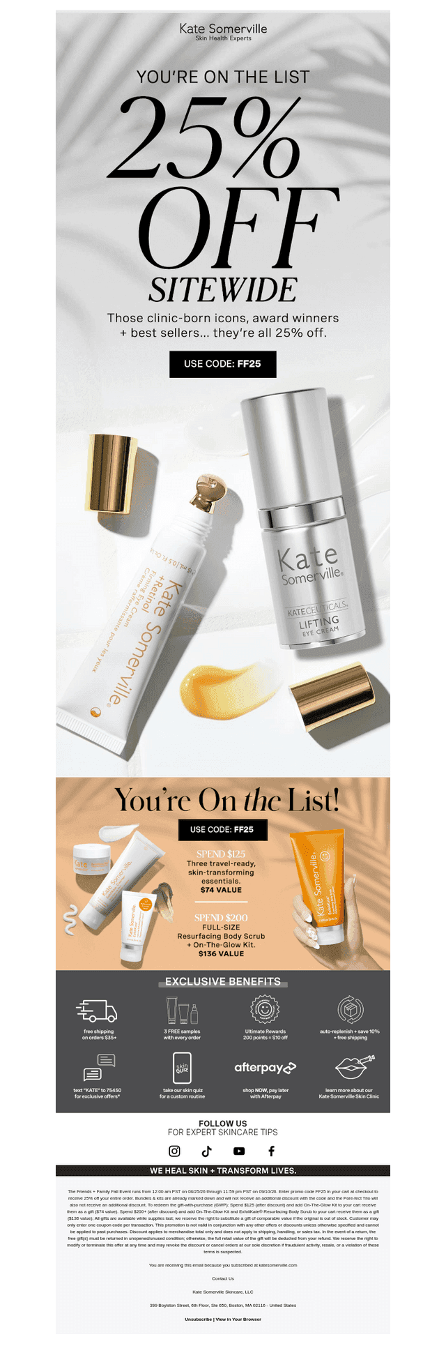 Kate Somerville Skincare email from Fri, Sep 4, 2026