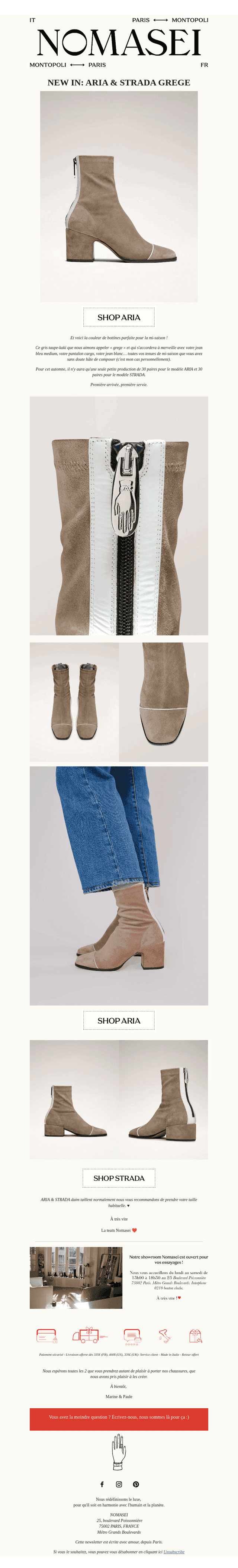 NEW IN : ARIA & STRADA GREGE 🔥