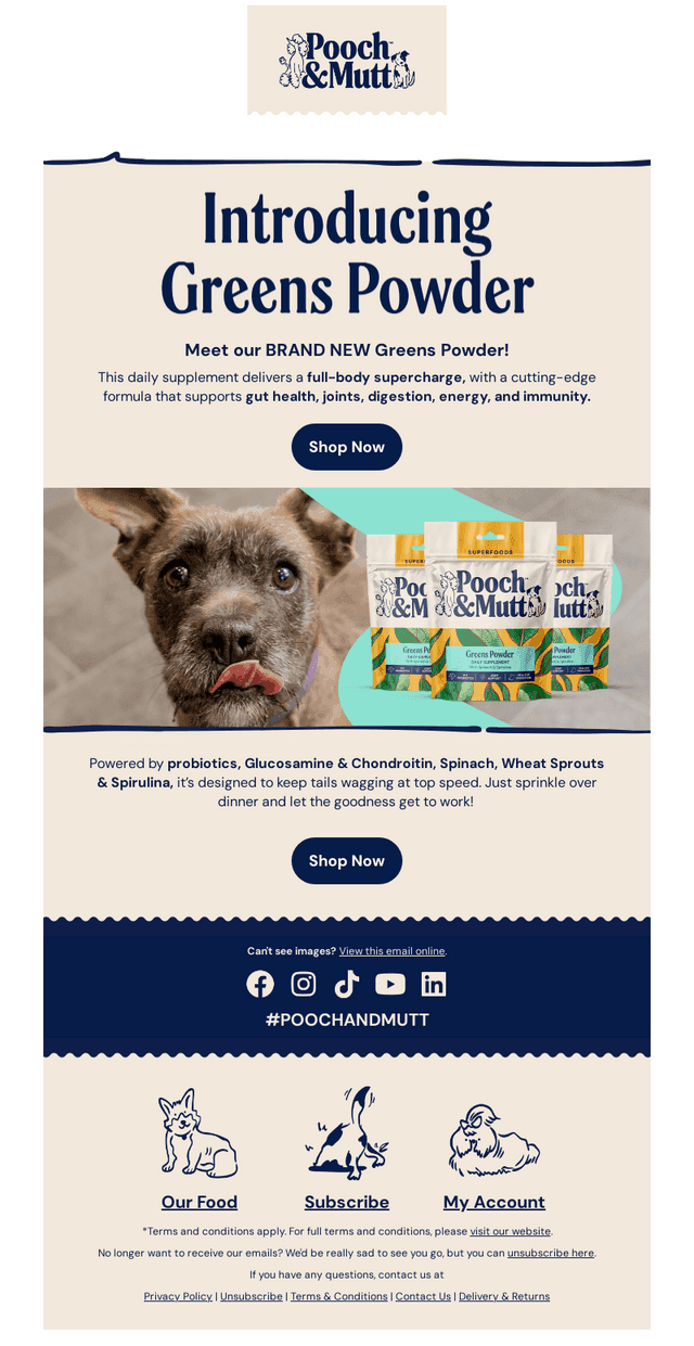 Pooch and Mutt email from Sat, Sep 5, 2026