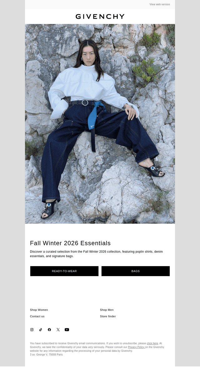 Givenchy email from Sat, Sep 5, 2026