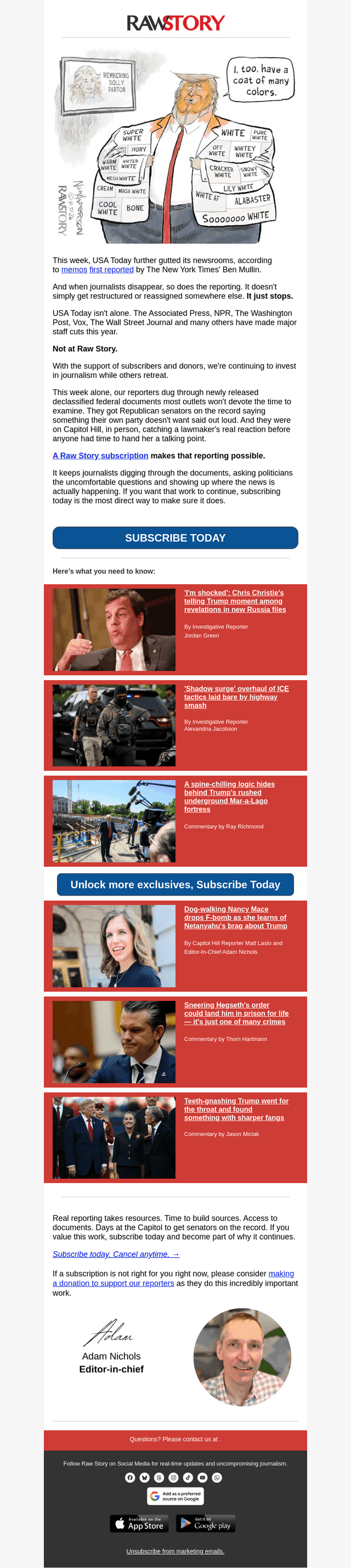 Raw Story email from Sat, Sep 5, 2026